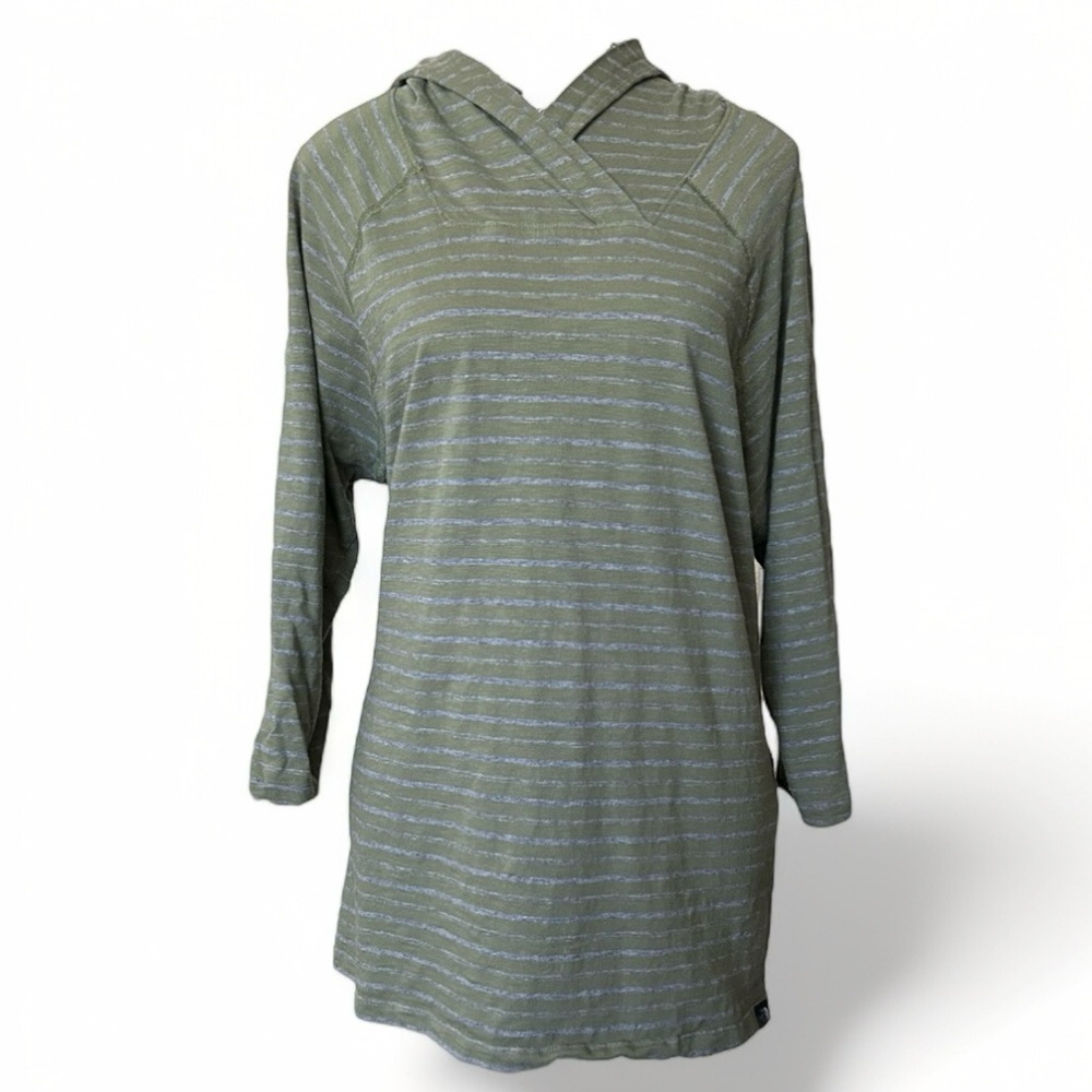 The North Face Olive Striped Hoodie